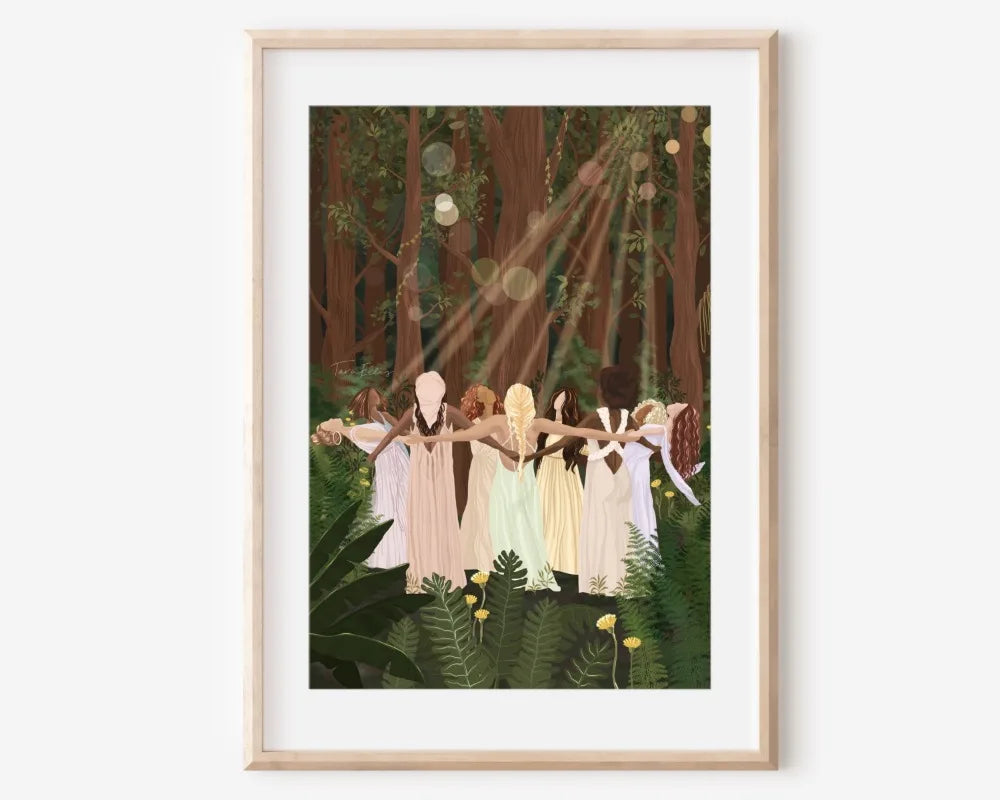 009 - Bohemian Moon Canvas Print Wall Art
