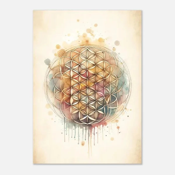 009 - Boho Sacred Geometry Canvas Print Wall Art