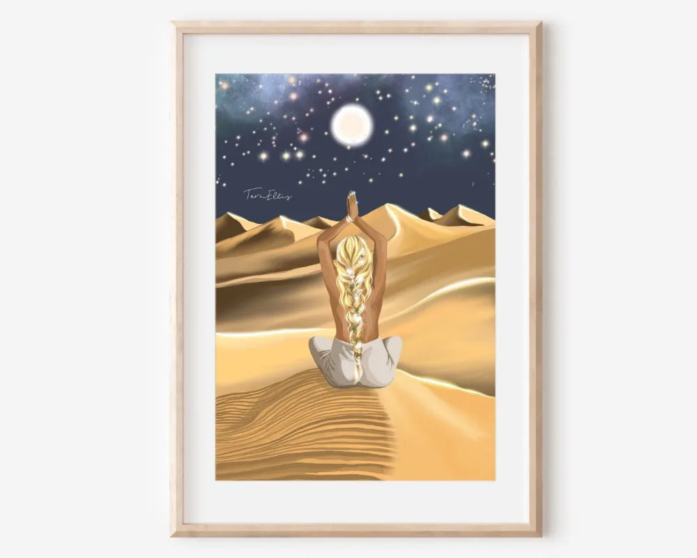 009 - Bohemian Moon Canvas Print Wall Art