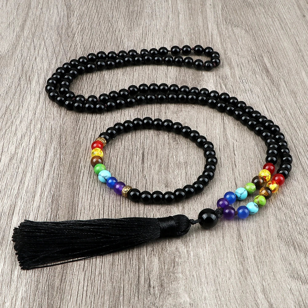 012 - 7 Chakras 108 Mala Beads Meditation Set