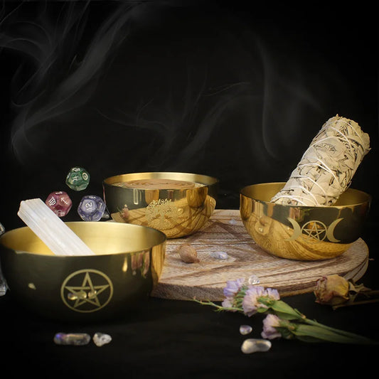 002 - Brass Altar Bowl