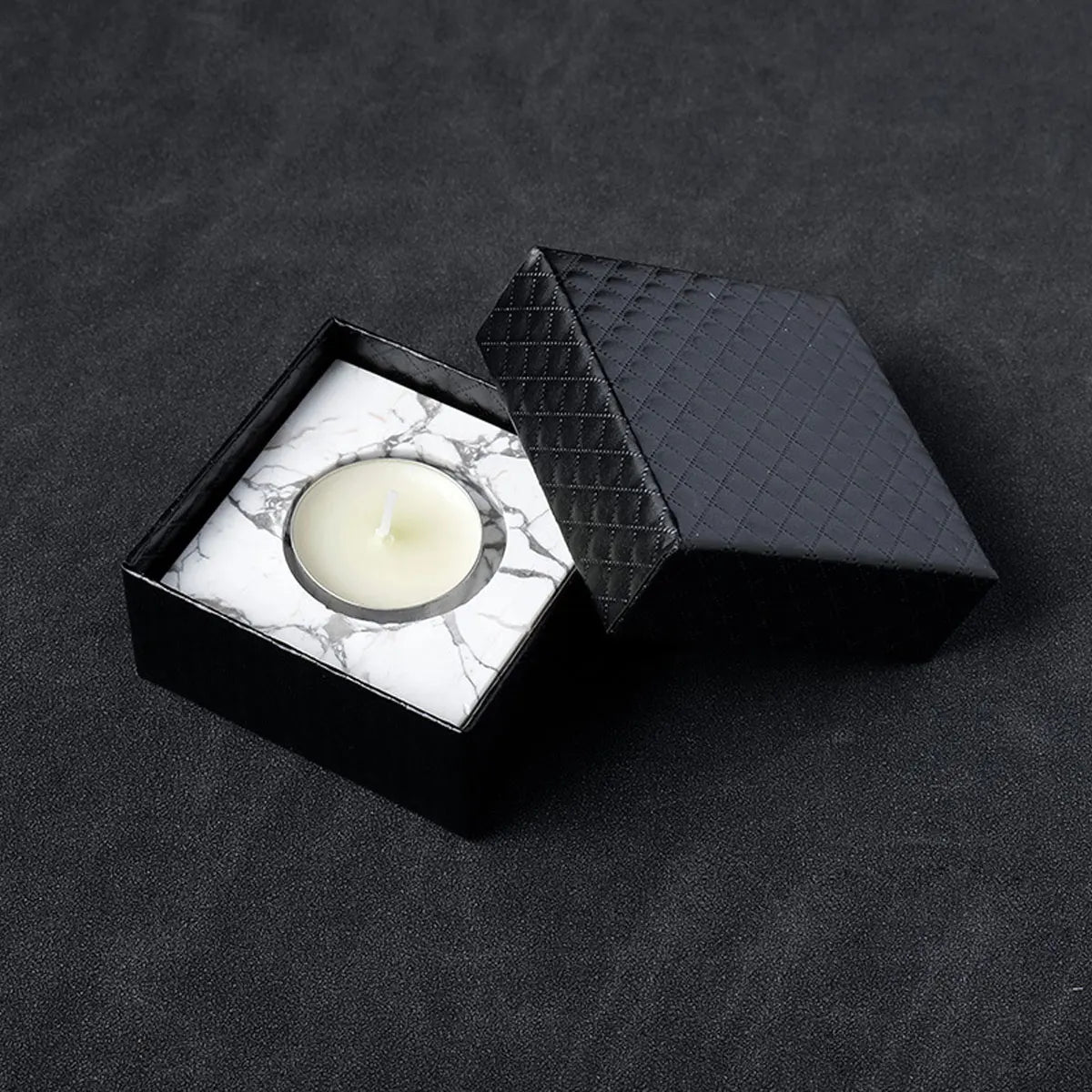 004 - Natural Crystal Stone Tea Light Candle Holder
