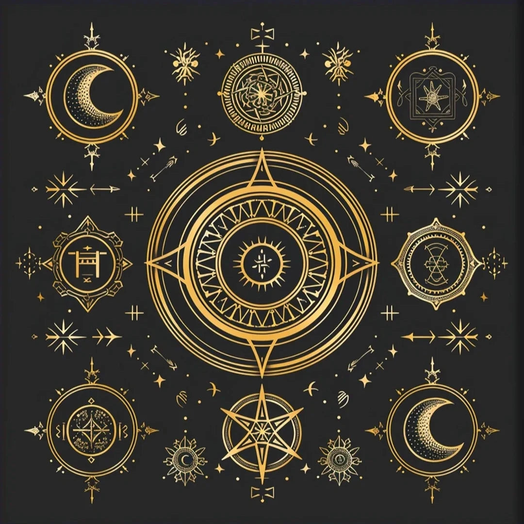 Suede velvet tarot divination altar cloth