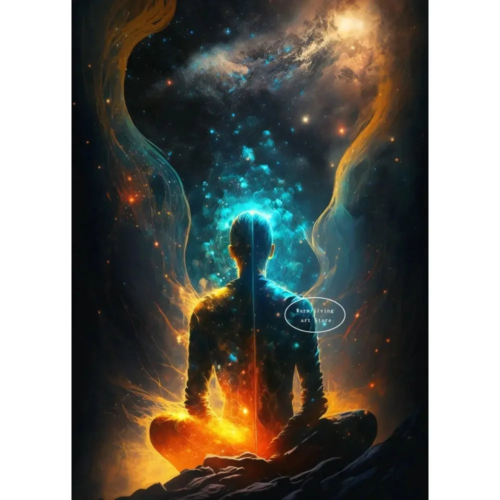 012 - Reiki Principles & Symbols Lotus Canvas Print Wall Art