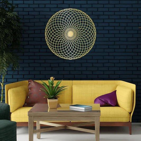 009 - The Torus Sacred Geometry Metal Wall Art