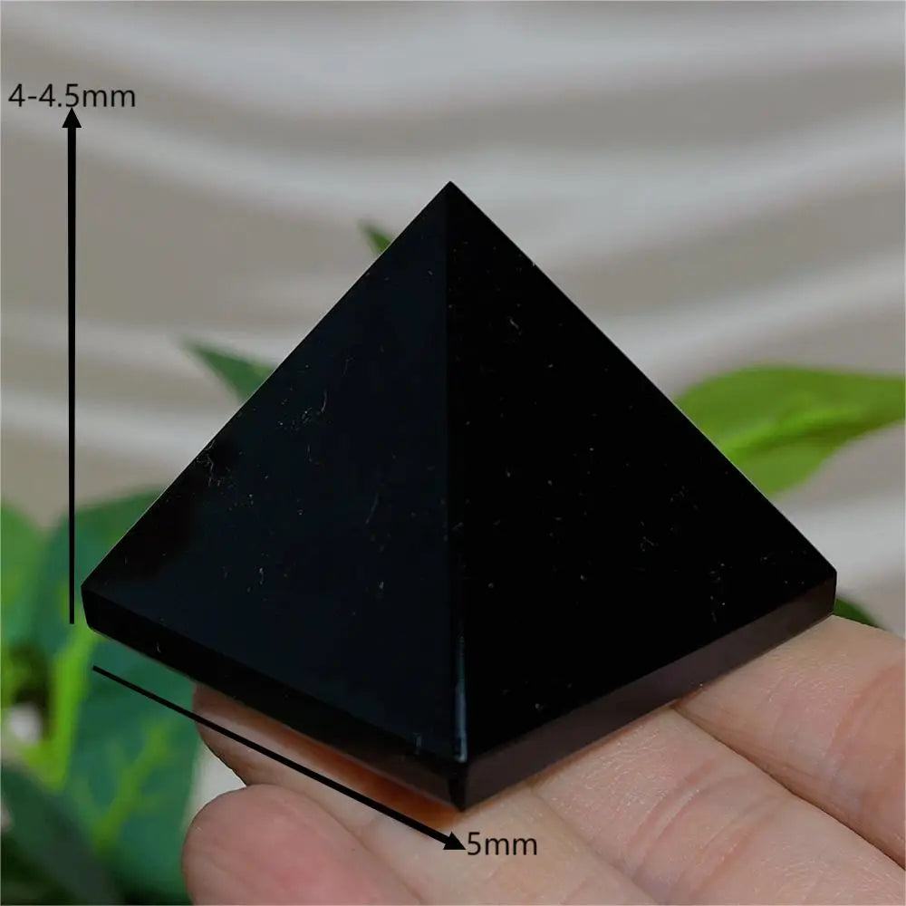 002 - Natural Black Obsidian Crystal Pyramid