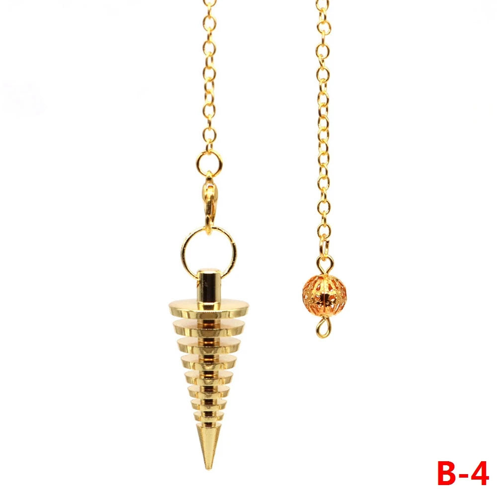 004 - Brass-Plated Copper Cone Pendulum