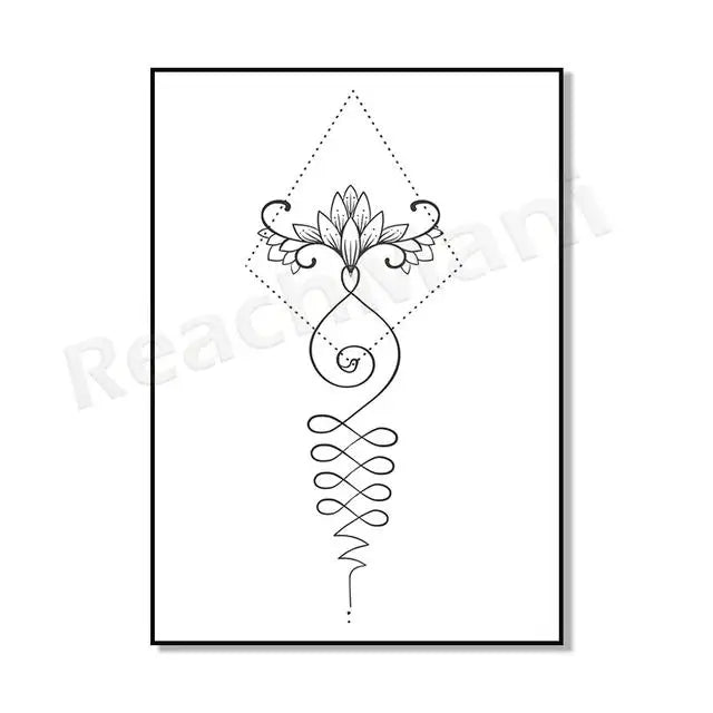 009 - Sacred Geometry Canvas Print Wall Art