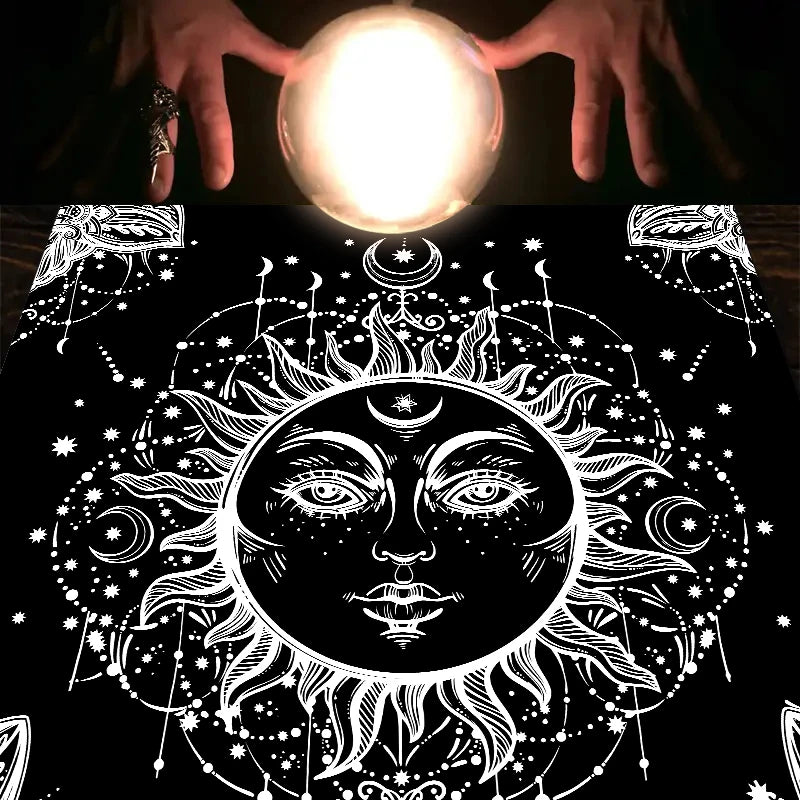 Twelve constellations tarot astrology altar cloth