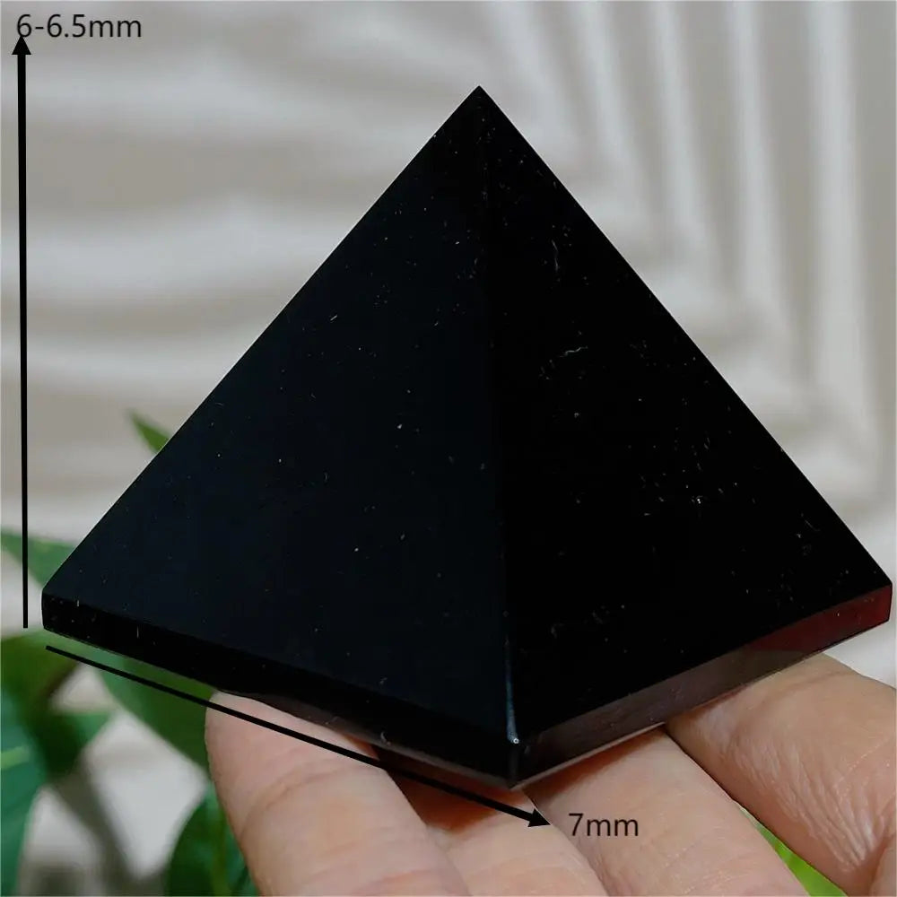 002 - Natural Black Obsidian Crystal Pyramid