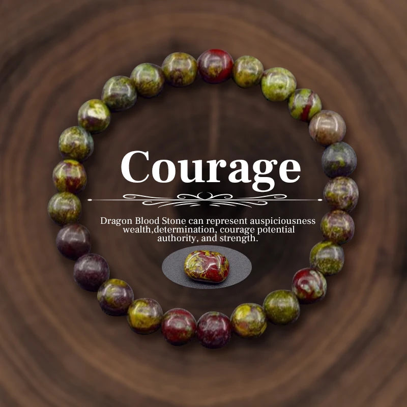 011 - Personalized Natural Stone Beads Energy Bracelet