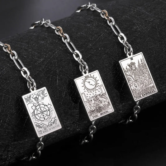 011 - Major Arcana Charm Stainless Steel Bracelet