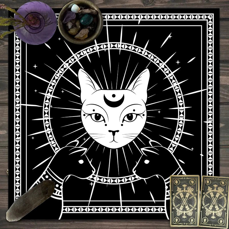 Twelve constellations tarot astrology altar cloth
