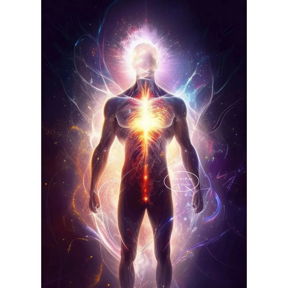 012 - Reiki Principles & Symbols Lotus Canvas Print Wall Art