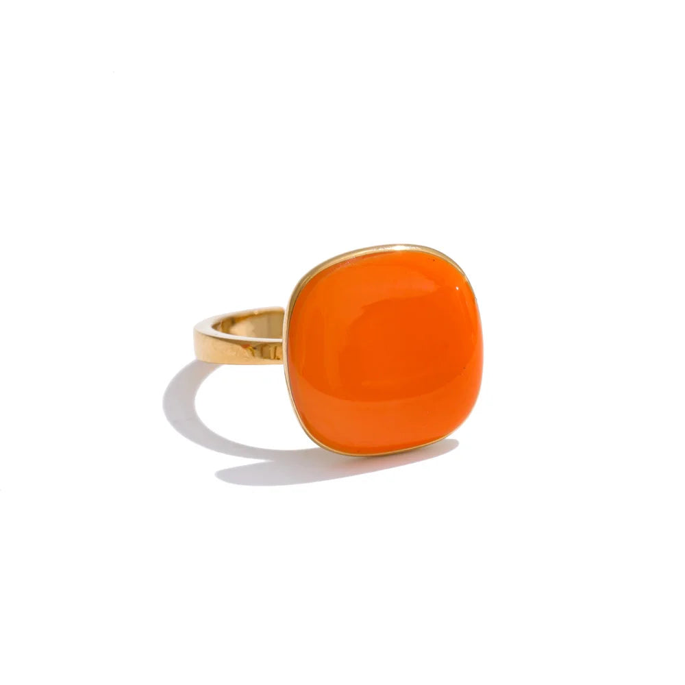 011 -  Candy Coated 18k Gold-Plated Ring