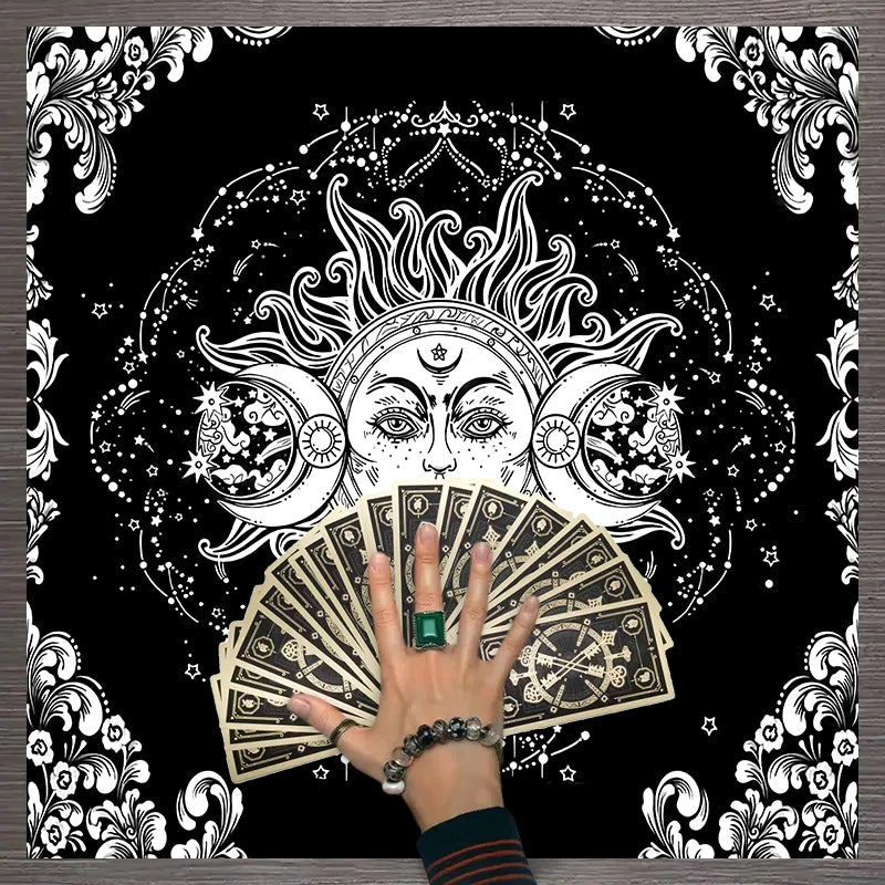 Twelve constellations tarot astrology altar cloth