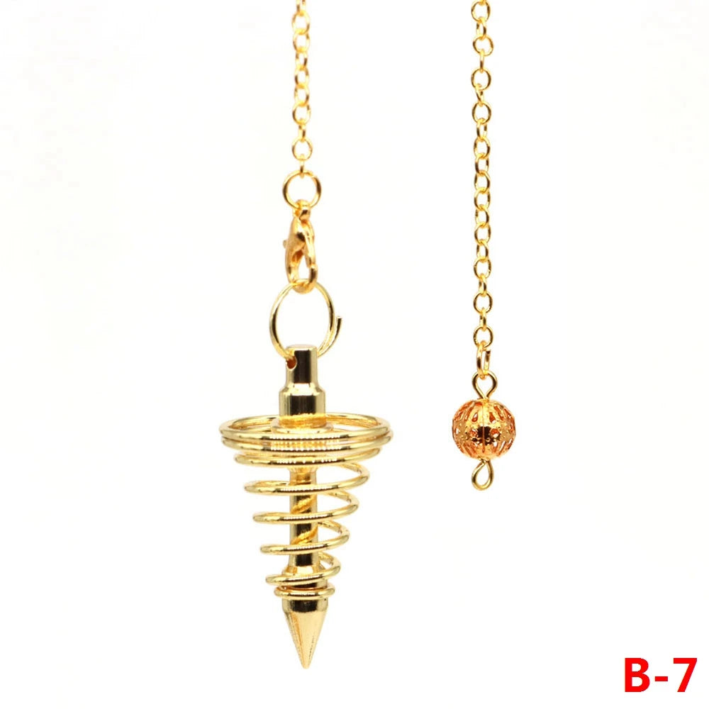 004 - Brass-Plated Copper Cone Pendulum