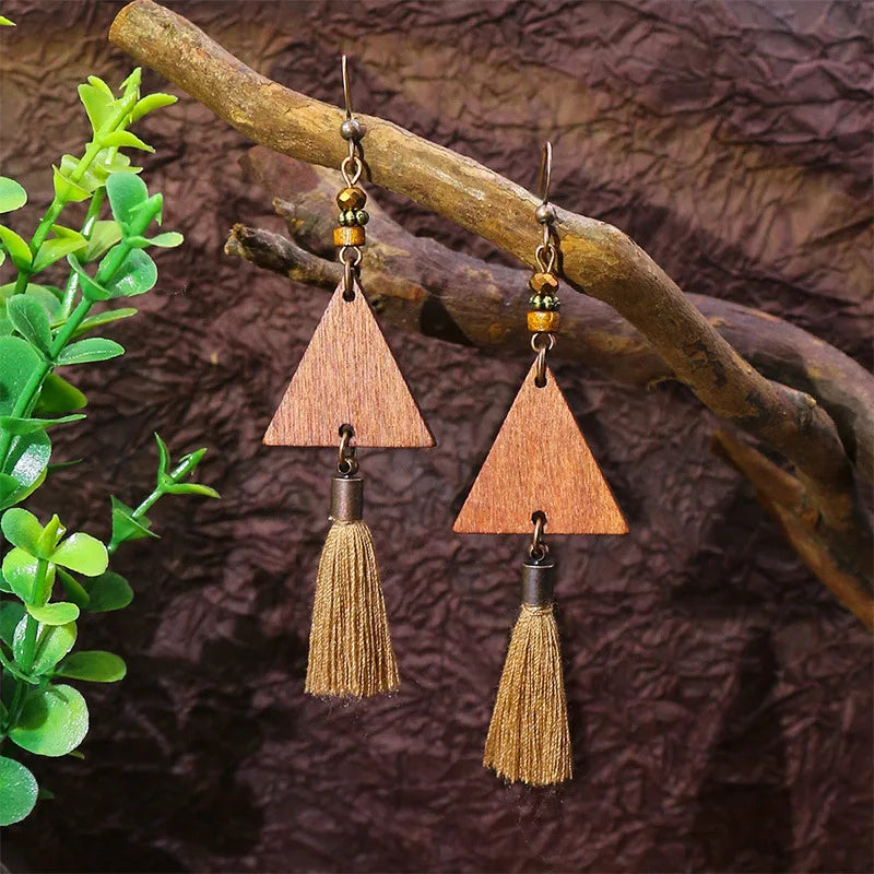 011 - Retro Bohemian Dangle Charm Earrings