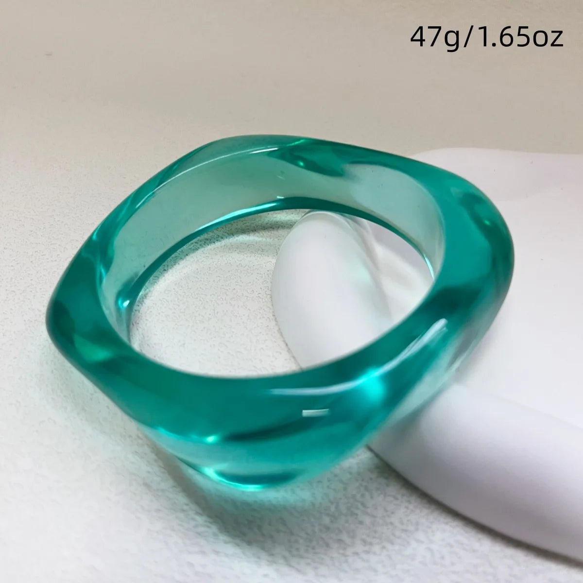 011 - Deep Sea Blue Chunky Bangle Bracelet Set
