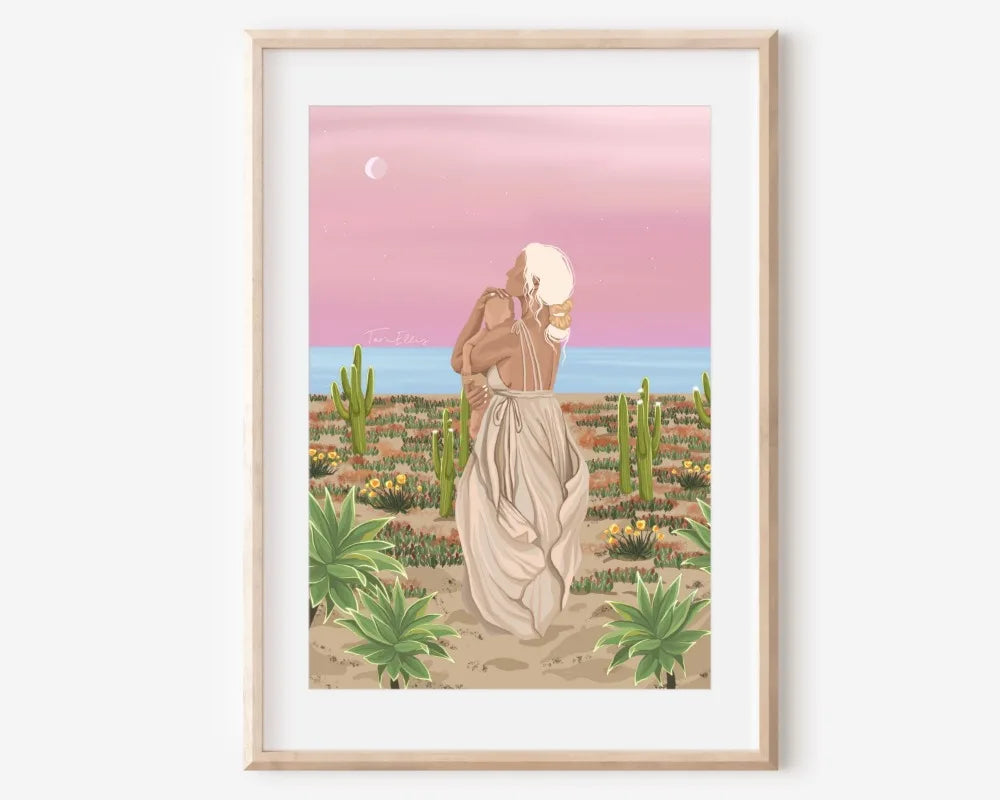 009 - Bohemian Moon Canvas Print Wall Art