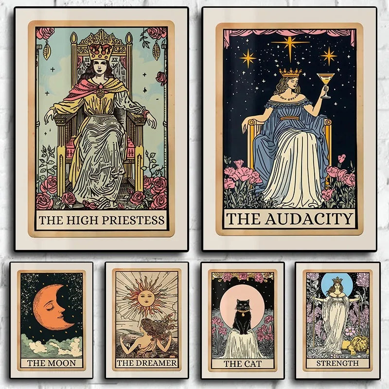 009 - The Audacity Tarot Canvas Print Wall Art