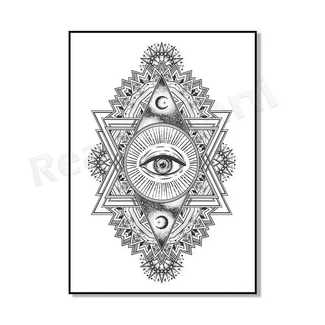 009 - Sacred Geometry Canvas Print Wall Art