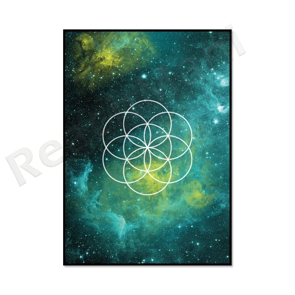 009 - Chakra Geometry Canvas Print Wall Art