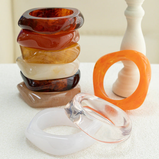 011 - Coffee & Tea Stackable Bangle Bracelet