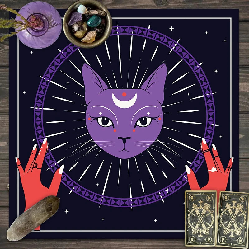 Twelve constellations tarot astrology altar cloth