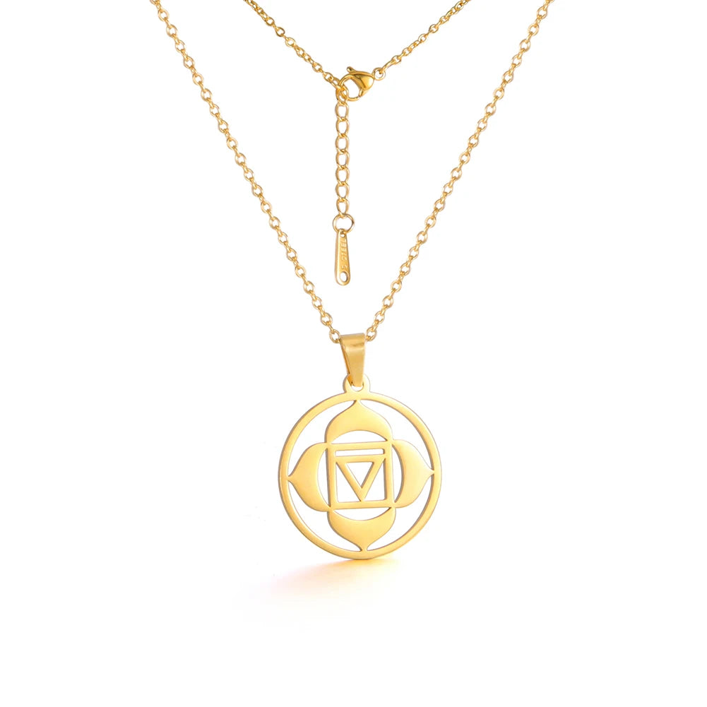 011 - Seven Chakras Symbol Pendant Necklace