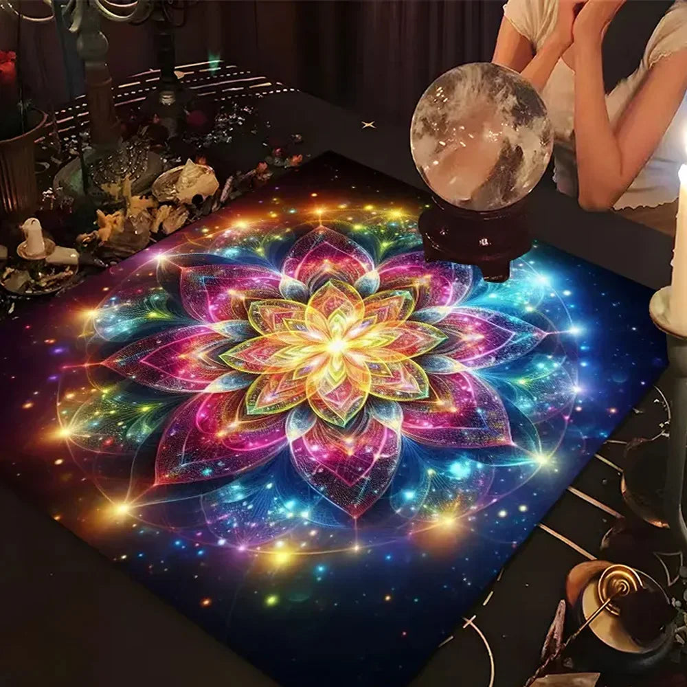 002 - Mandala & Flower of Life Divination Altar Cloth & Decor