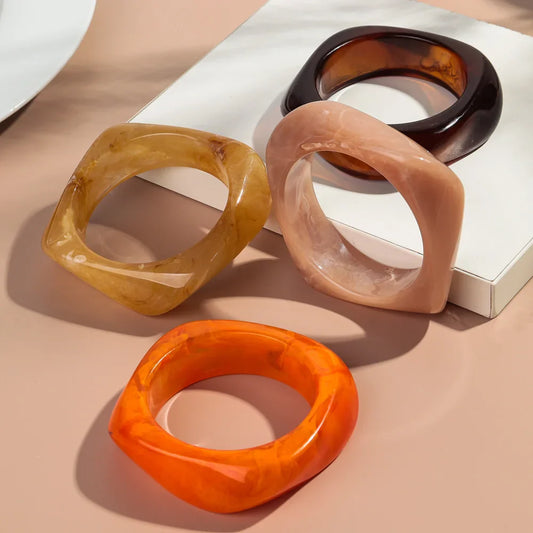 011 - Coffee & Tea Stackable Bangle Bracelet