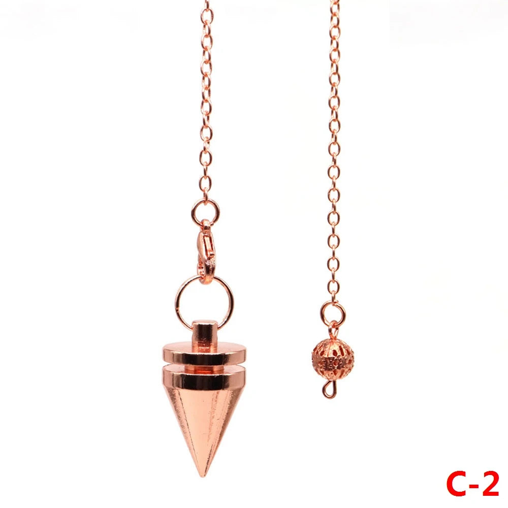 004 - Brass-Plated Copper Cone Pendulum