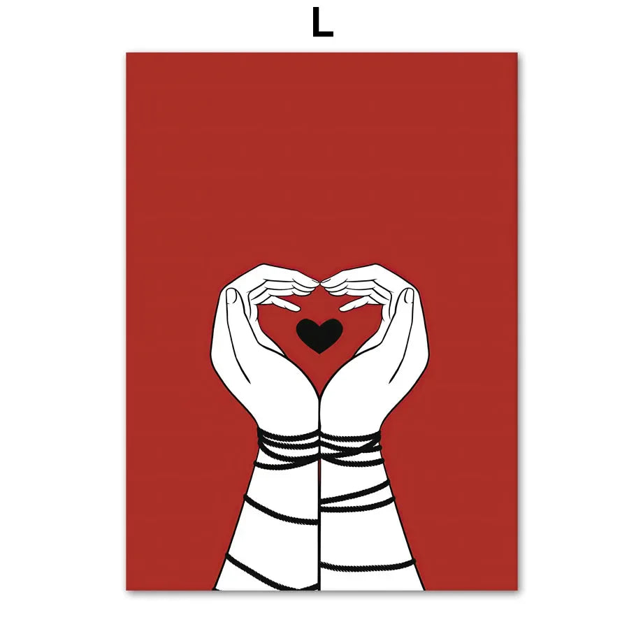 009 - Shibari She-Devil Canvas Print Wall Art
