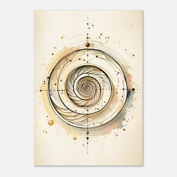 009 - Boho Sacred Geometry Canvas Print Wall Art