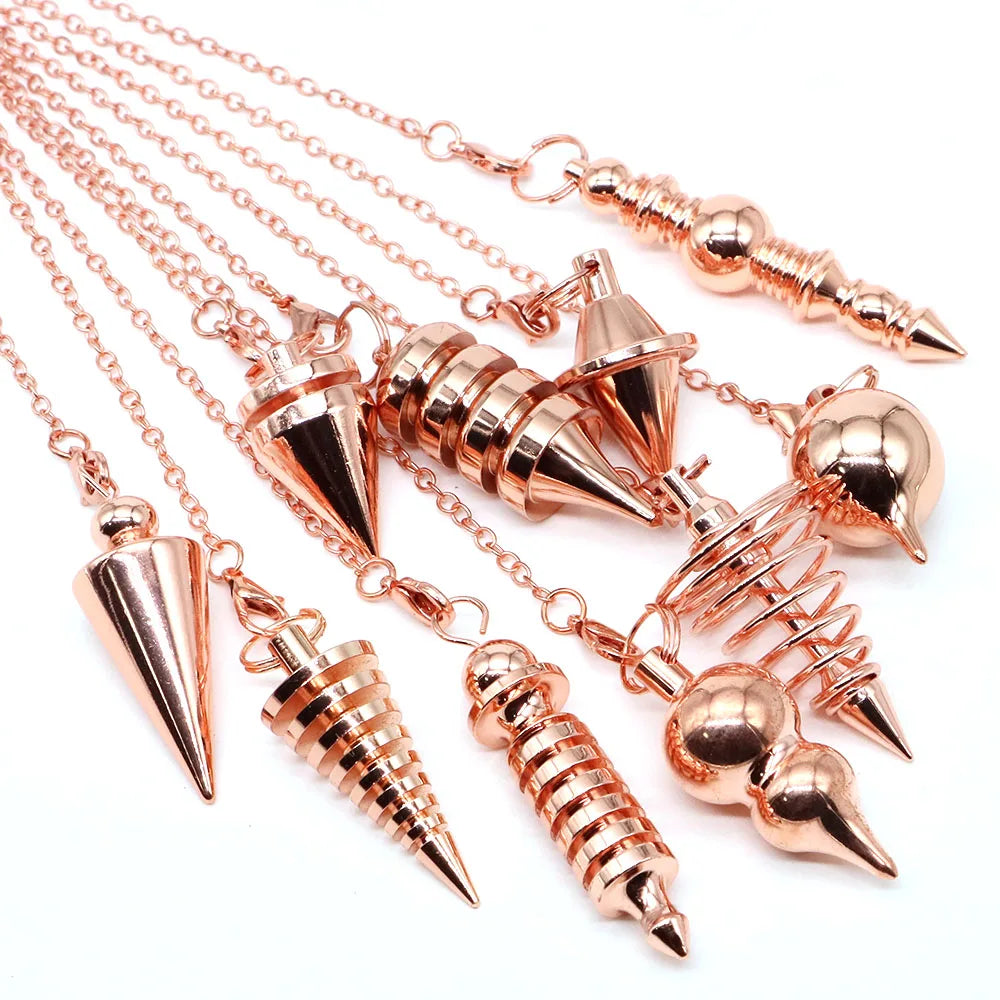 004 - Brass-Plated Copper Cone Pendulum