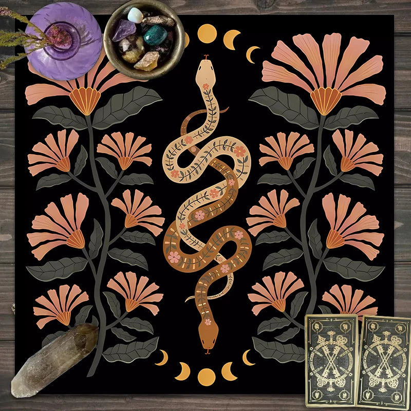 Twelve constellations tarot astrology altar cloth