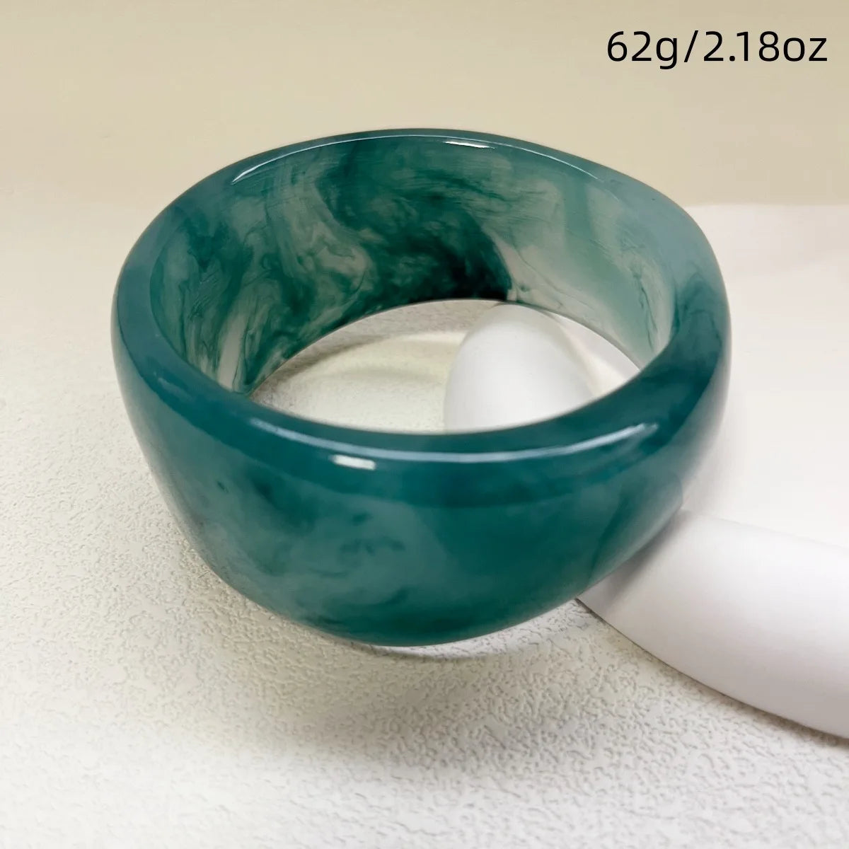 011 - Deep Sea Blue Chunky Bangle Bracelet Set