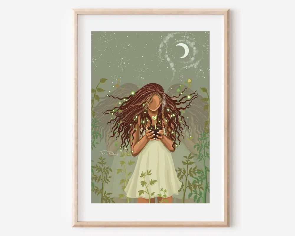 009 - Bohemian Moon Canvas Print Wall Art