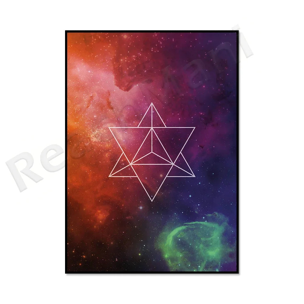 009 - Chakra Geometry Canvas Print Wall Art