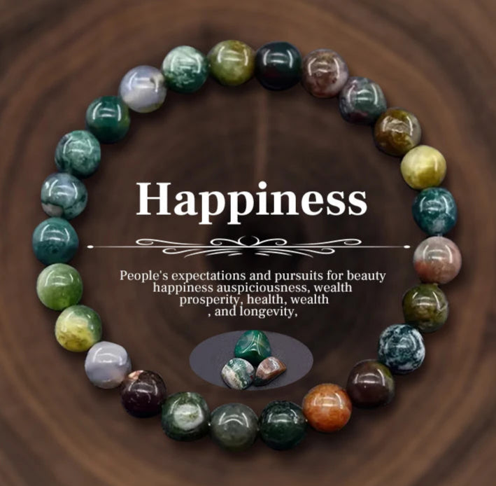 011 - Personalized Natural Stone Beads Energy Bracelet