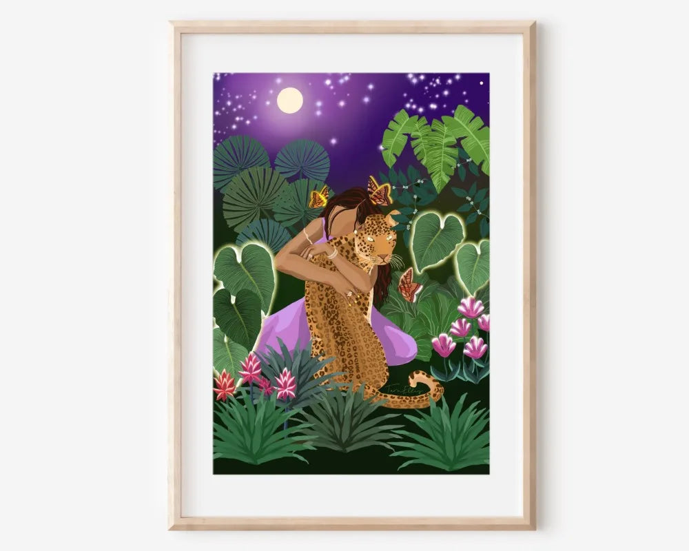 009 - Bohemian Moon Canvas Print Wall Art
