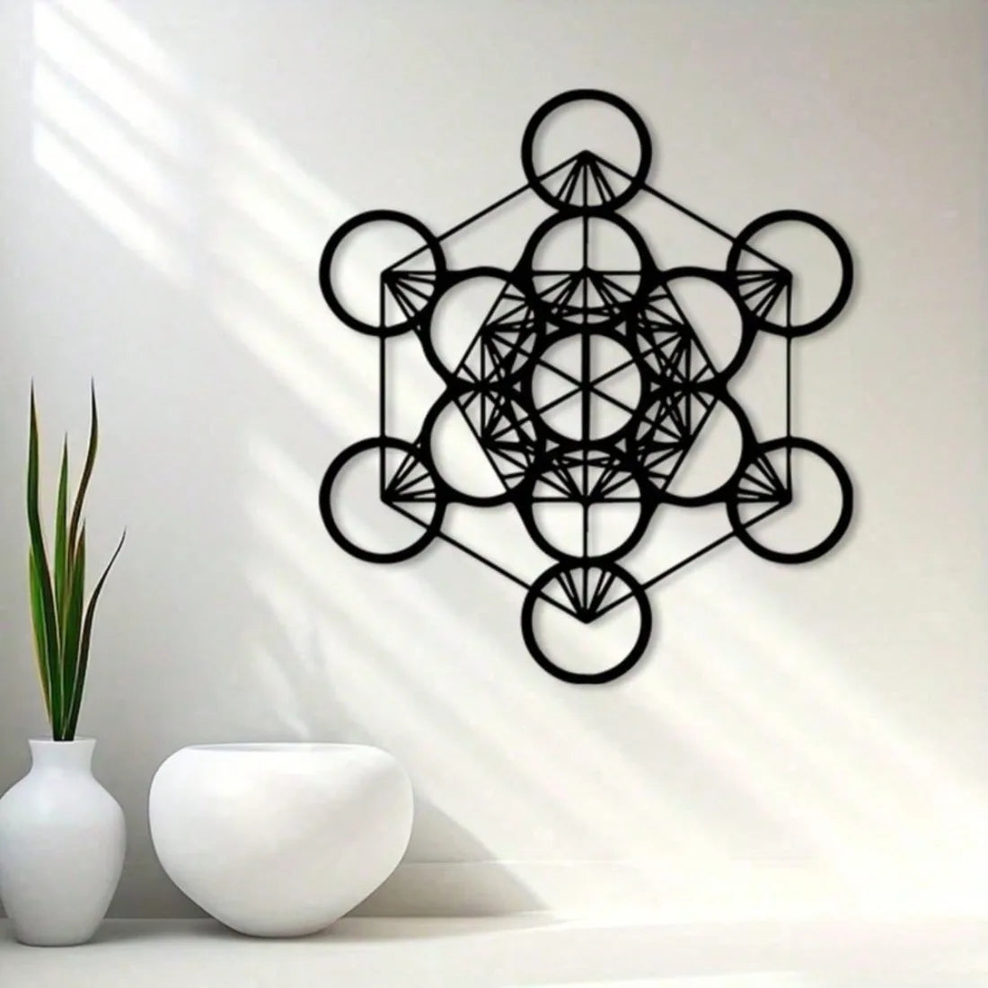 009 - Metatron's Cube Metal Wall Art