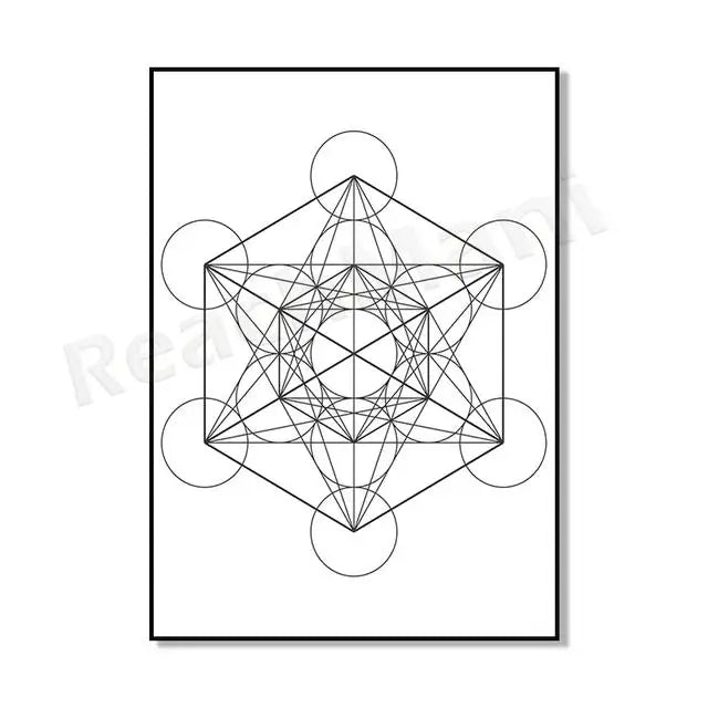 009 - Sacred Geometry Canvas Print Wall Art