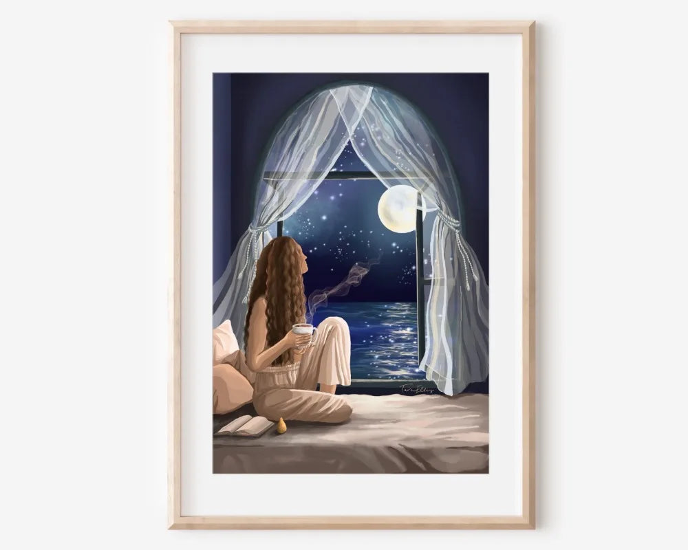 009 - Bohemian Moon Canvas Print Wall Art