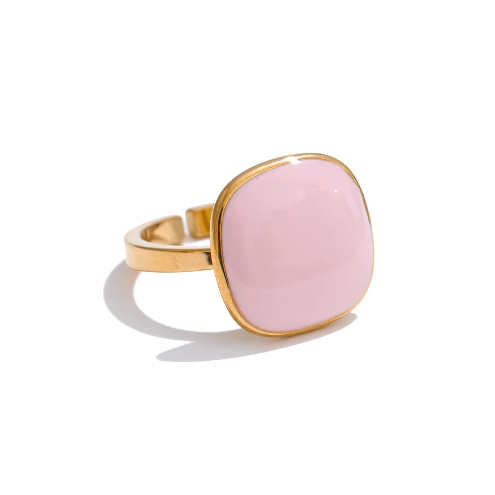 011 -  Candy Coated 18k Gold-Plated Ring