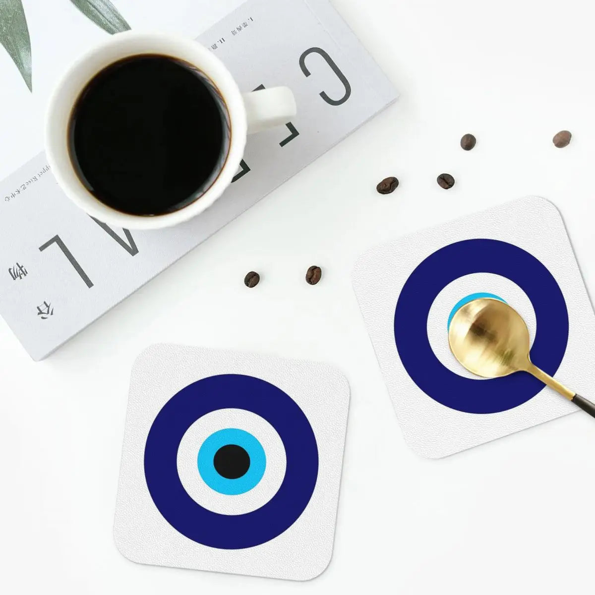 004 - Evil Eye Nazar Coasters – Set of 6
