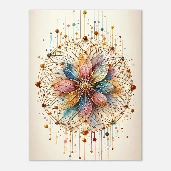 009 - Boho Sacred Geometry Canvas Print Wall Art