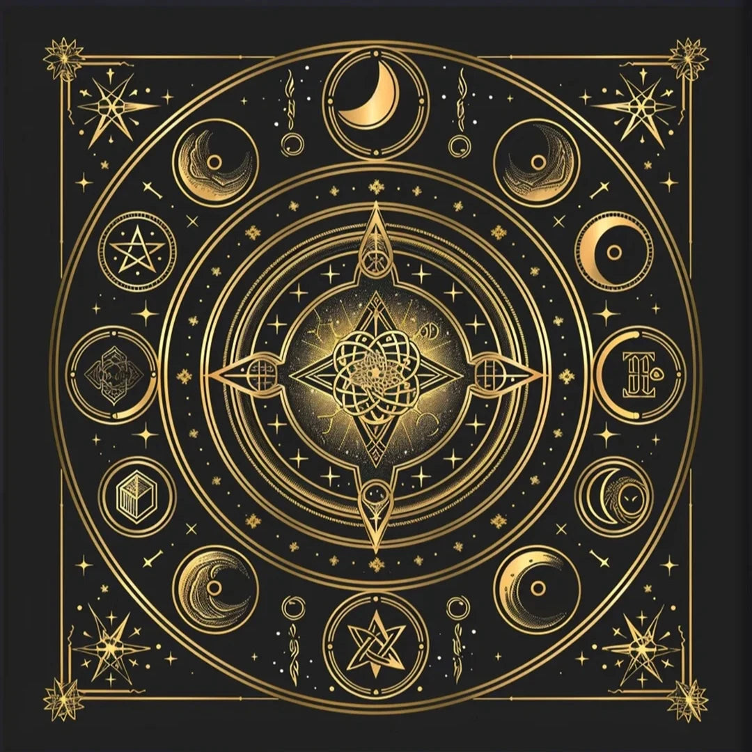 Suede velvet tarot divination altar cloth