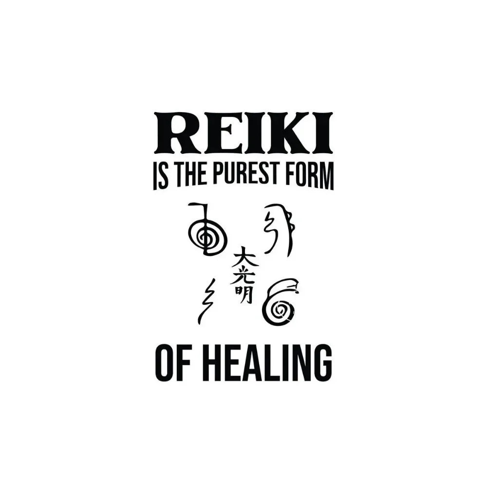 012 - Reiki Principles & Symbols Lotus Canvas Print Wall Art